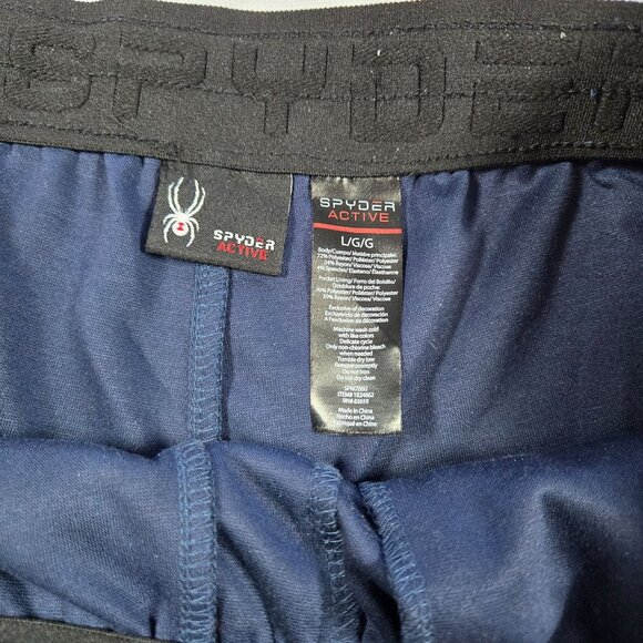 Spyder Mens L Activewear Navy Jogger Proweb Performance Sweat Comfort Pants - Picture 4 of 7
